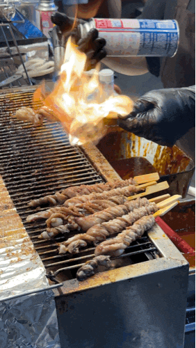 Jeonju Nambu Market Night Market Food Recommendations! Grilled Chicken Neck, Nakji Horong, Piseundae, and Moju Review