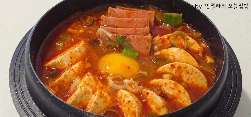 류수영 스팸순두부찌개 레시피, 스팸으로 끓여 더 맛있는 순두부찌개