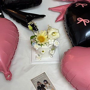 부산 해운대 해리단길 브라이덜샤워 케이크 플라워케이크 세렝
