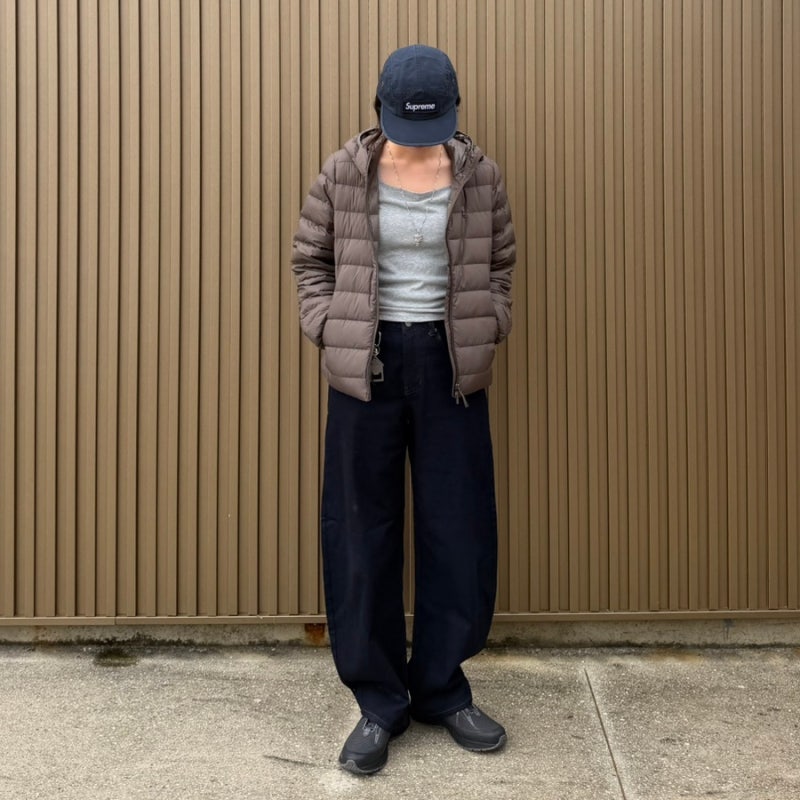 무탠다드 경량패딩+커브드팬츠 코디 리뷰 / 무신사 스탠다드 우먼 우먼즈 후디드 라이트 다....