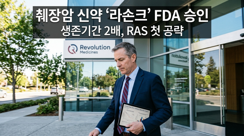 췌장암 신약 라손크 FDA 승인｜생존기간 2배 늘린 '기적의 알약' 정리 '공략 불가' RAS를 뚫었다