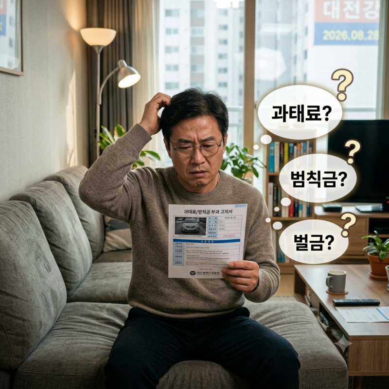 운전자 과태료 · 범칙금 · 벌금 차이 총정리!