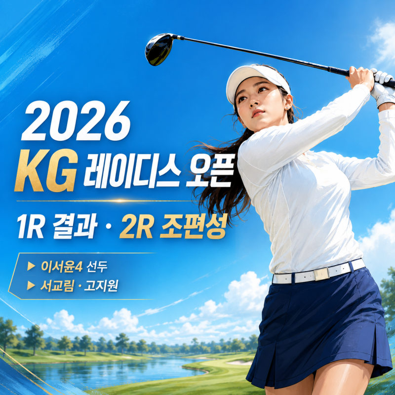 2026 KG 레이디스 오픈 1라운드 결과·하이라이트 | 2라운드 조편성