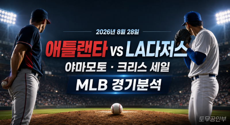 8월 28일 애틀랜타 vs LA다저스｜야마모토와 크리스 세일이 지운 득점, 9회가 승부를 쓴다