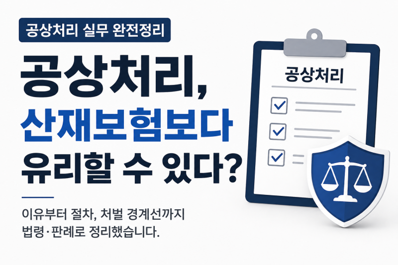 공상처리 실무 - 최대한 자세히 설명해본다.