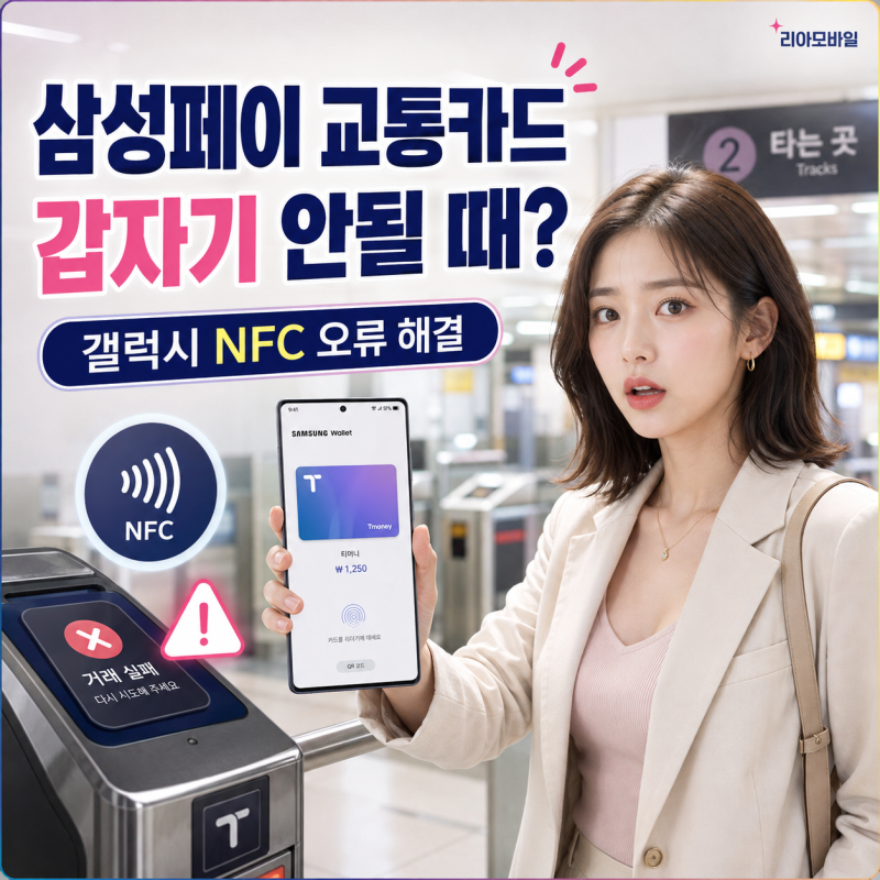 삼성페이 교통카드 갑자기 안될 때? 갤럭시 NFC 오류 해결 방법