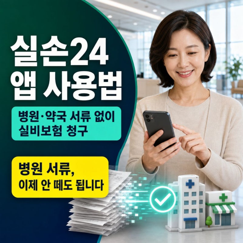 실손24 실비보험 청구방법｜병원·약국 서류 없이 앱으로 청구하는 법