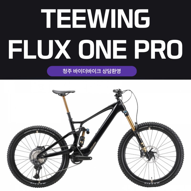 청주 티윙 플럭스 원 PRO 고성능 eMTB｜바이더바이크 전기산악자전거추천