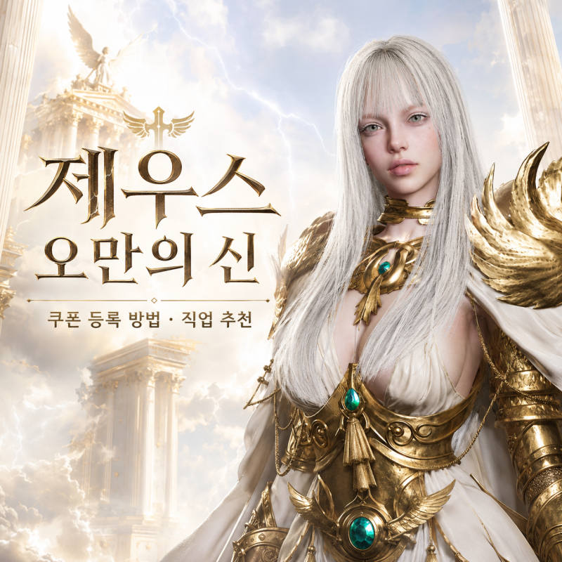 제우스 오만의신 쿠폰 받는법, 직업 추천 및 라방 쿠폰 번호 추가