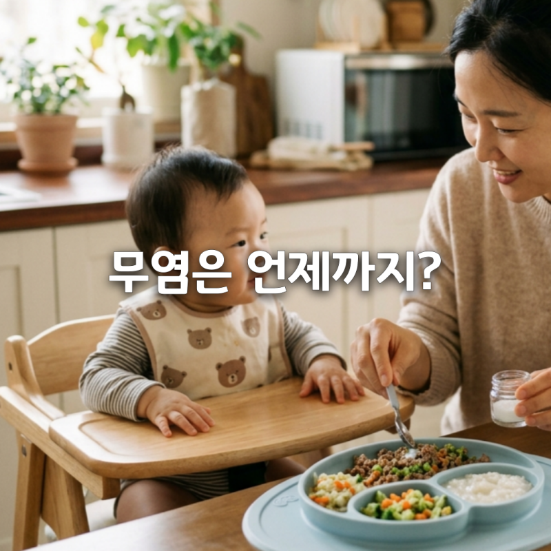 아기 간 언제부터? 무염 이유식→저염 유아식 전환 시기 총정리