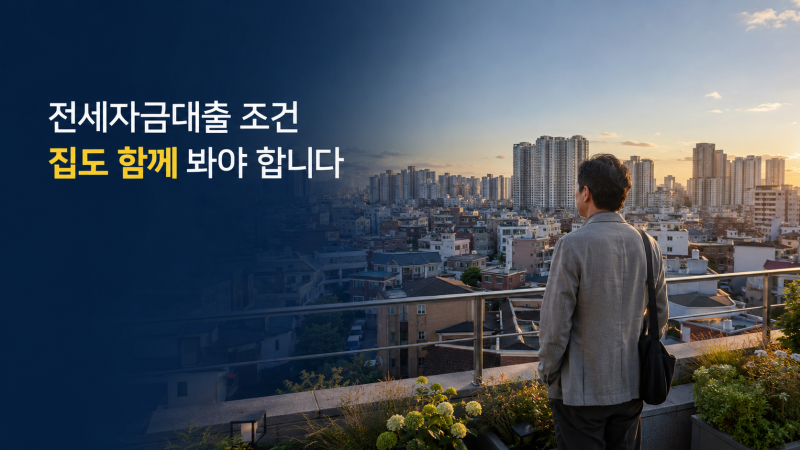 전세자금대출 조건 총정리(+HF·HUG 보증한도·소득·주택·필요서류 비교)