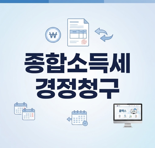종합소득세 경정청구 기간 및 환급 방법 (수수료 0원 홈택스 셀프 신고)