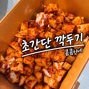 초간단 깍두기 레시피 사이다 넣어 자취생도 쉽게 만들기