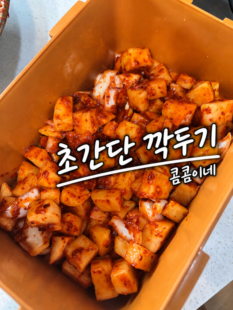 초간단 깍두기 레시피 사이다 넣어 자취생도 쉽게 만들기