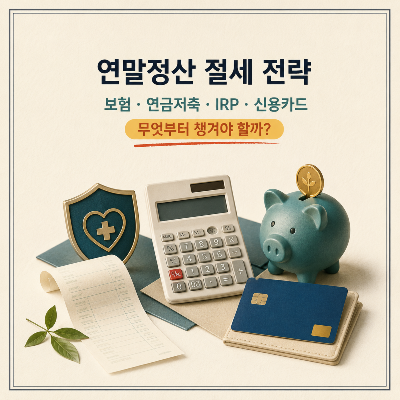 연말정산 절세 전략｜보험·연금저축·IRP·신용카드, 무엇부터 챙겨야 할까?