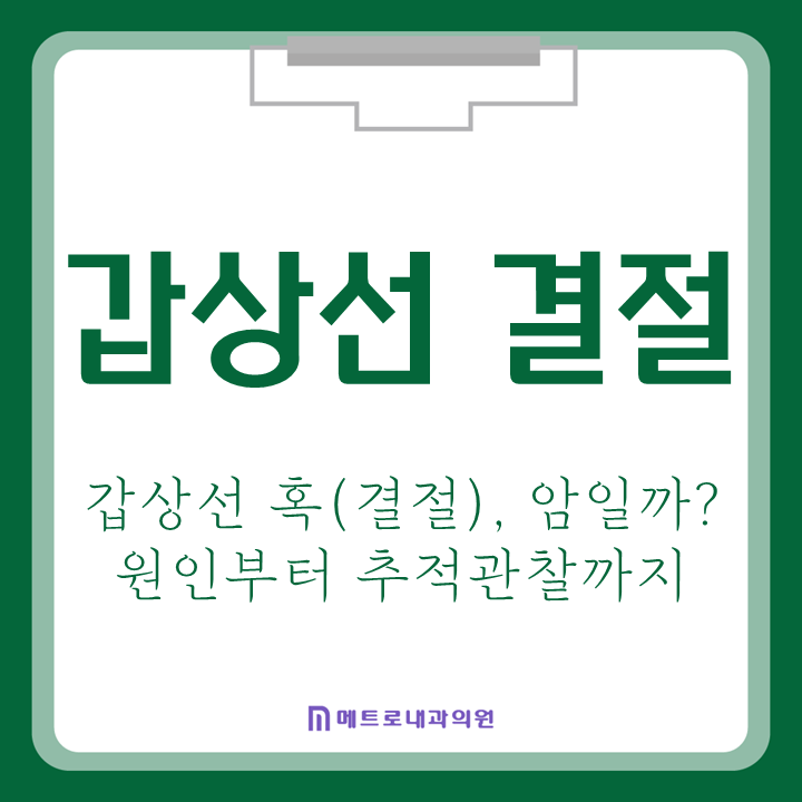 건강검진에서 나온 갑상선 혹(결절), 암일까? 원인부터 검사·추적관찰까지