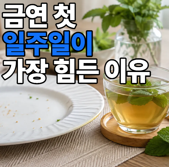 금연 첫 일주일이 가장 힘든 이유｜금단증상과 버티는 방법