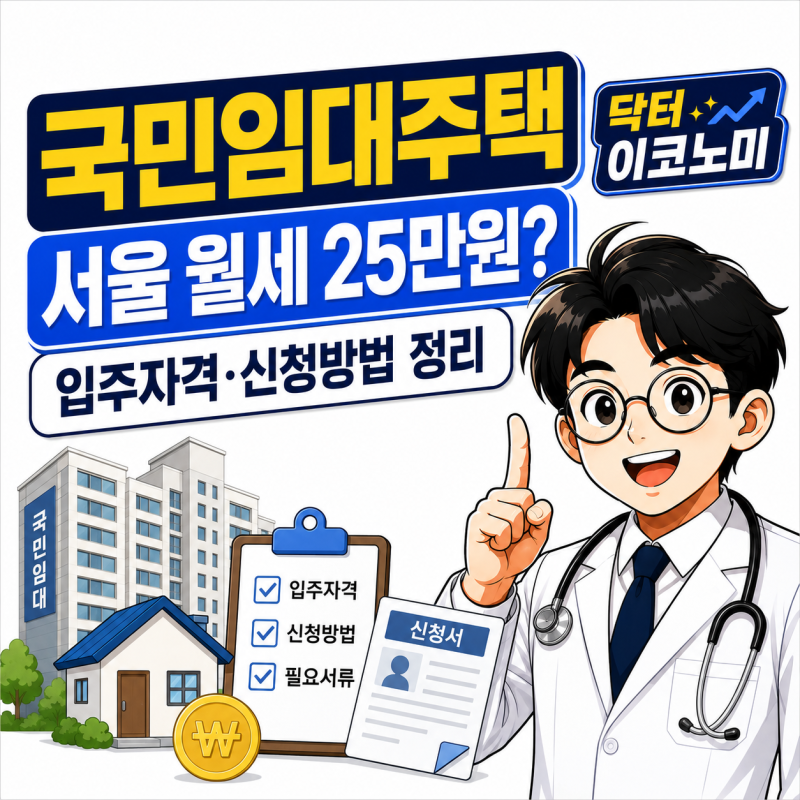 국민임대주택 입주자격 서울 월세 25만원 신청방법