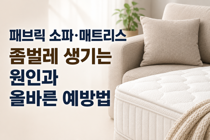 하남 패브릭 소파 매트리스 좀벌레 생기는 원인과 올바른 예방법