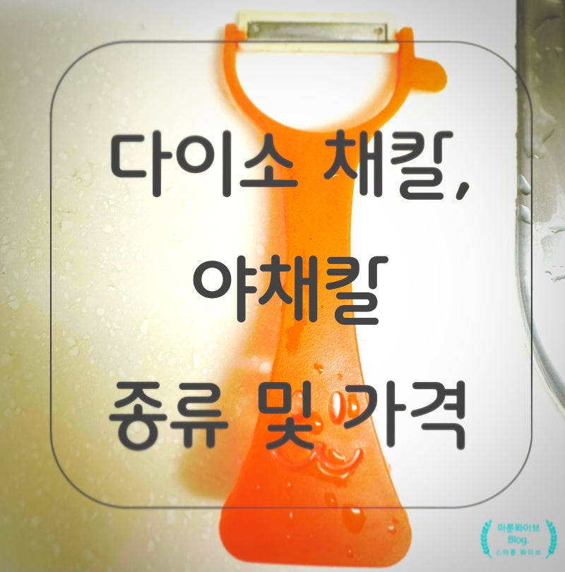 다이소 야채칼, 채칼 종류 및 가격 (매장 진열 사진O)