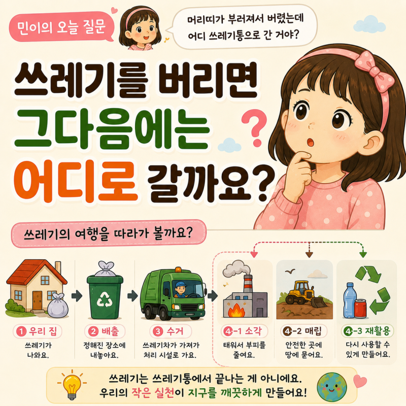 쓰레기를 버리면 그다음에는 어디로 갈까요?