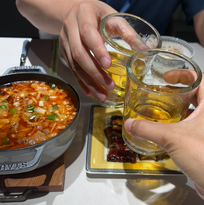 고깃집 된장찌개 된장 술국 (with 대패삼겹살) 쏘주가 술술술