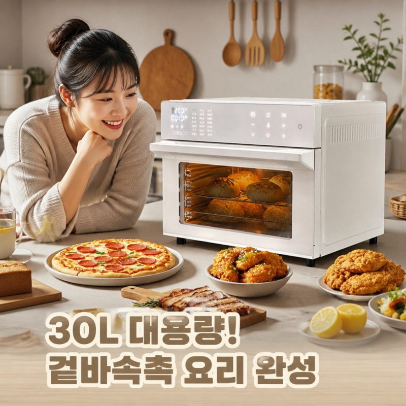 시즌앤홈 대용량 올스텐 에어프라이어 오븐형 30L 장단점 솔직 정리