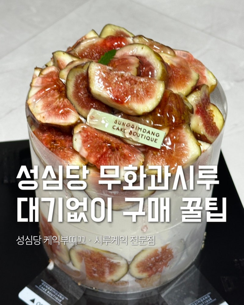 [대전 성심당] 무화과시루 대기 없이 구매 성공! 재고 확인·케익부띠끄 웨이팅 꿀팁 + 솔직후....