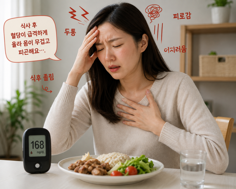 혈당스파이크 증상 원인, 식후 혈당