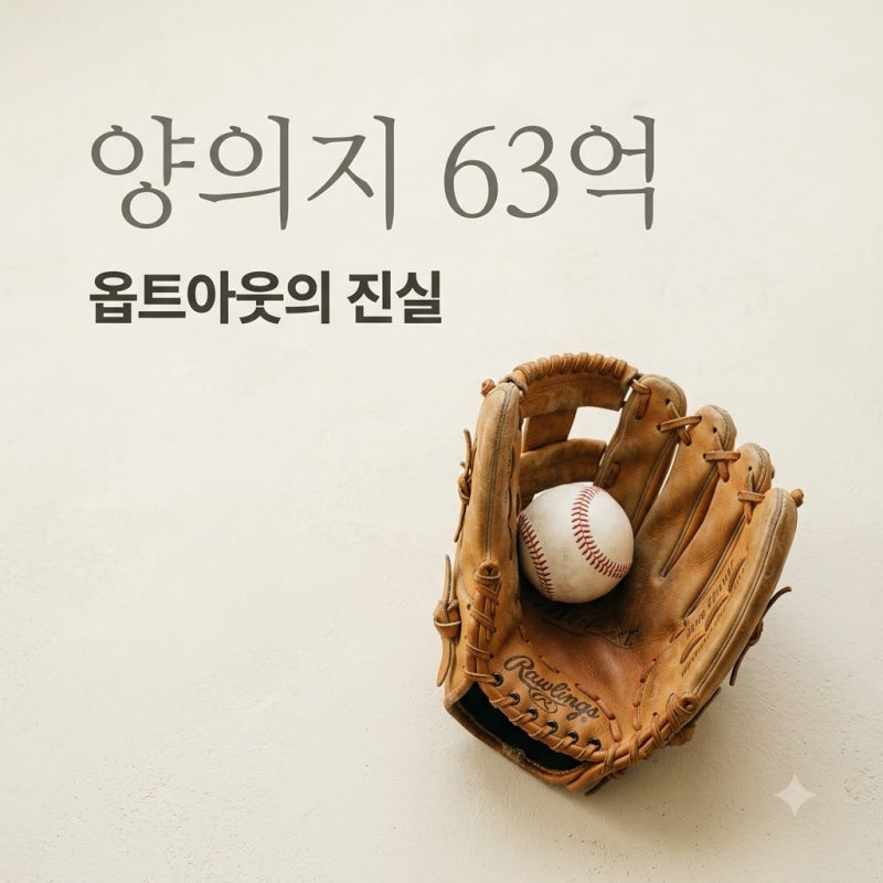 두산 양의지 63억원 옵트아웃 여부, 받는 돈 아님? 보상금 진실과 잔류 가능성