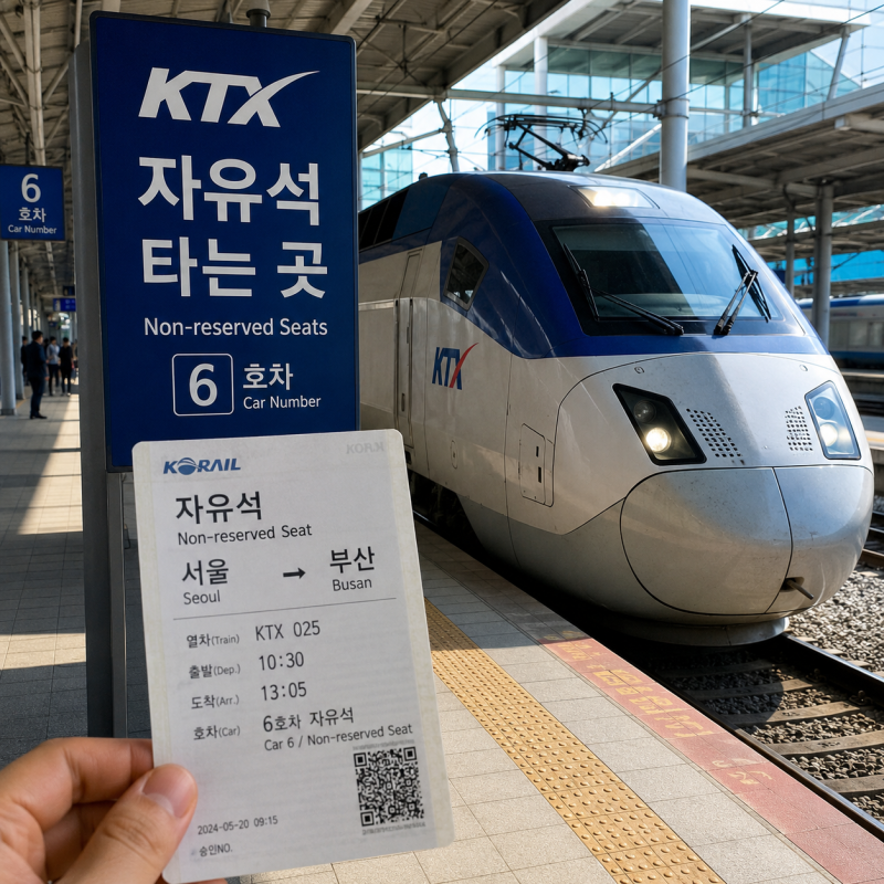 KTX 자유석 뜻, 아무 자리나 앉으면 될까? 모르면 당황하는 이용방법