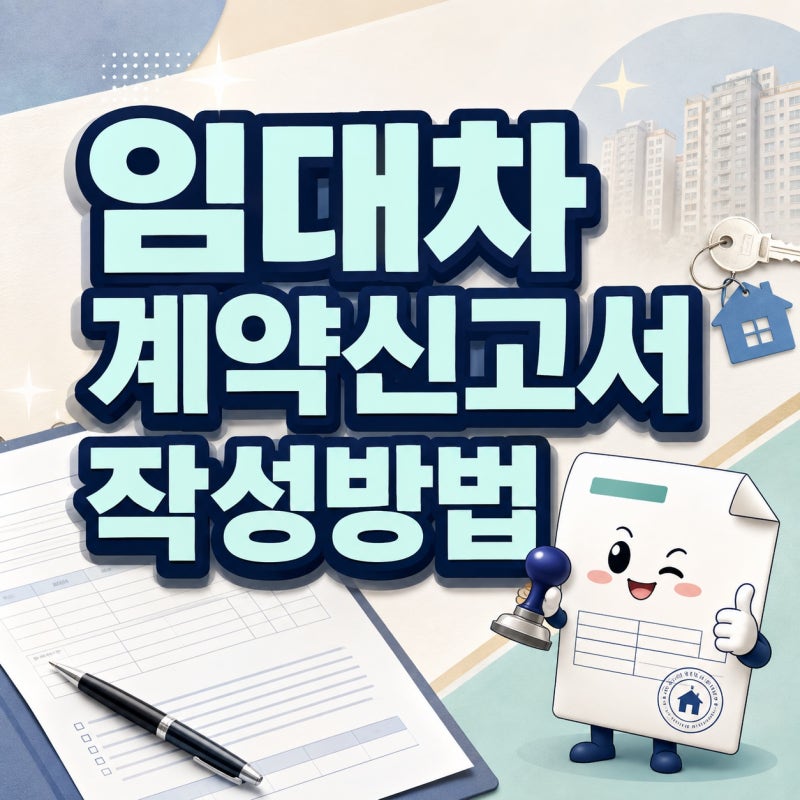 임대차계약신고서 작성방법 어떻게 써야할까?