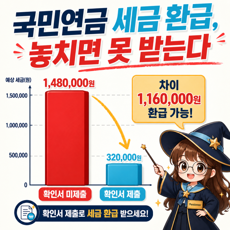 국민연금 세금 환급, 놓치면 못 받는 소득공제 확인서 제출 기준