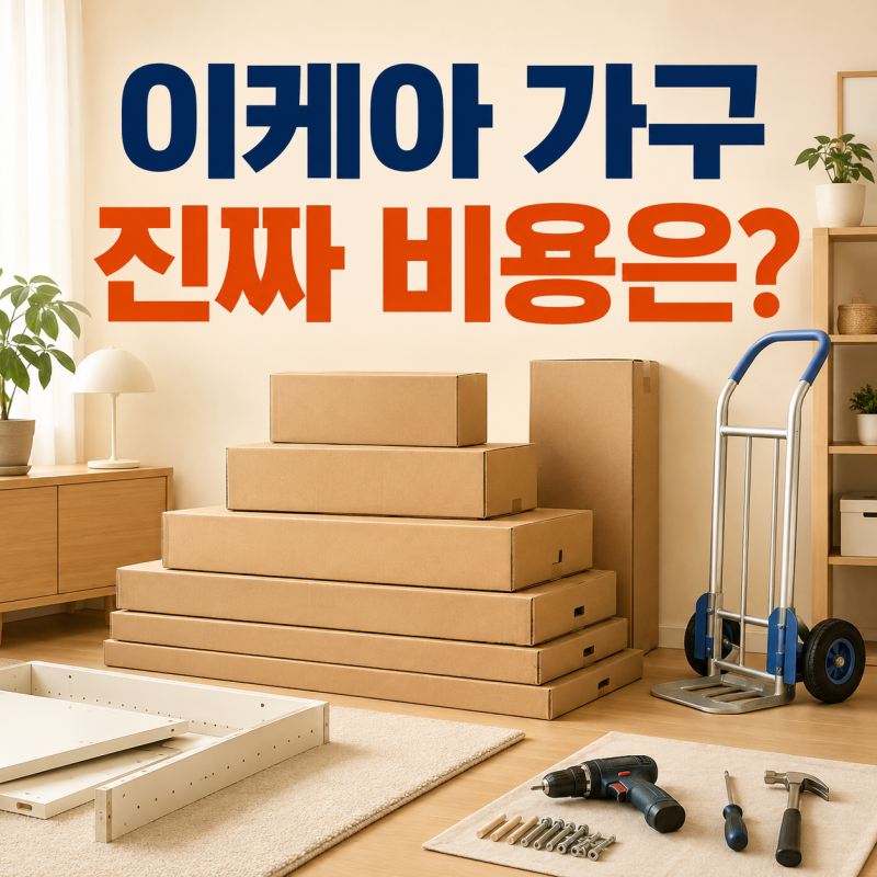이케아 가구 가격만 보고 사면 안 되는 이유｜배송·조립비까지 실제 비용 계산