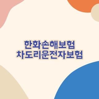 한화손해보험 차도리운전자보험 보장내용 가입조건 직접 꼼꼼히 따져본 실제 후기