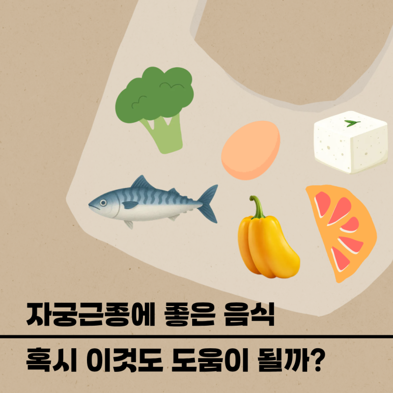 자궁근종에좋은음식, 증상 완화에 도움 되는 식단은 무엇일까?