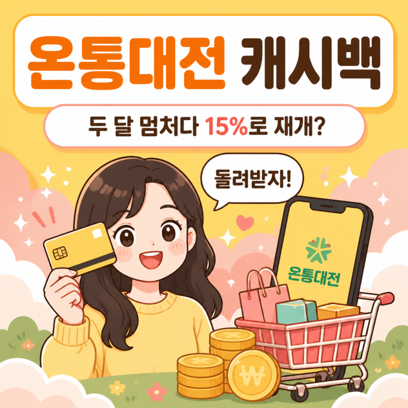 "두 달 멈췄던 캐시백이 15%로?".. 9월 온통대전 2.0 정리
