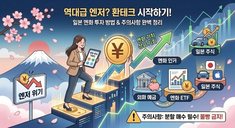 역대급 엔저 현상 언제까지? 일본 엔화 투자(환테크) 방법과 주의사항