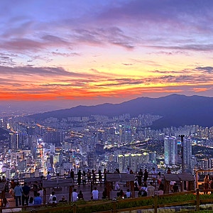 부산 황령산 야경 이렇게 예뻤어? 황령산 전망대 봉수대 카페까지