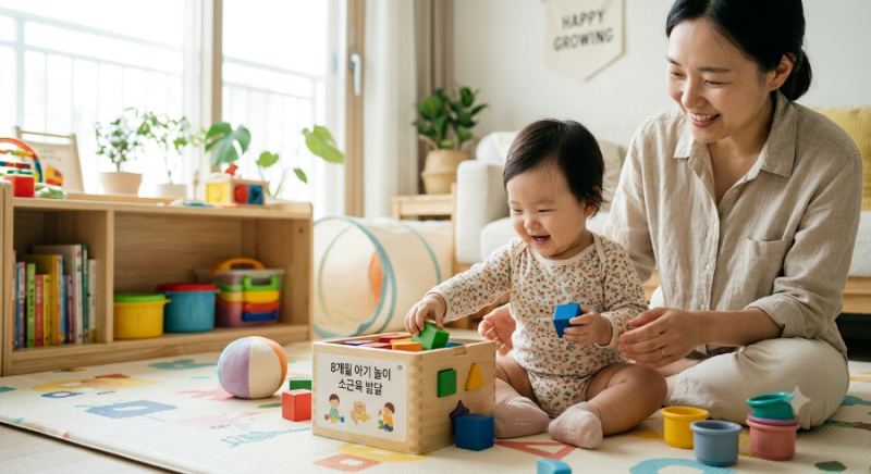 [육아정보] 8개월아기 발달과정 및 놀이법