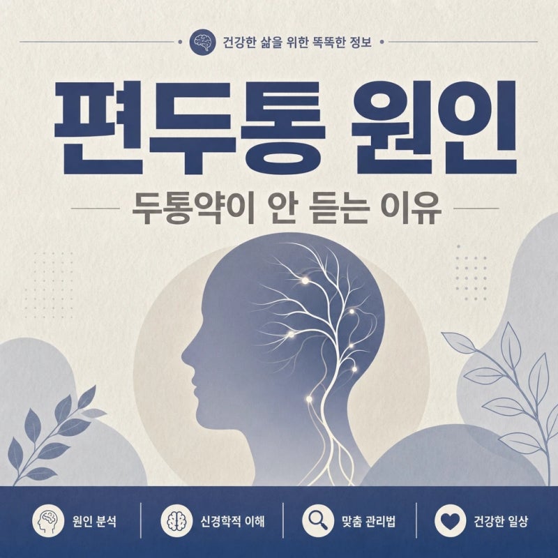 편두통 원인, 일반 두통약이 안 듣는 이유가 있었습니다