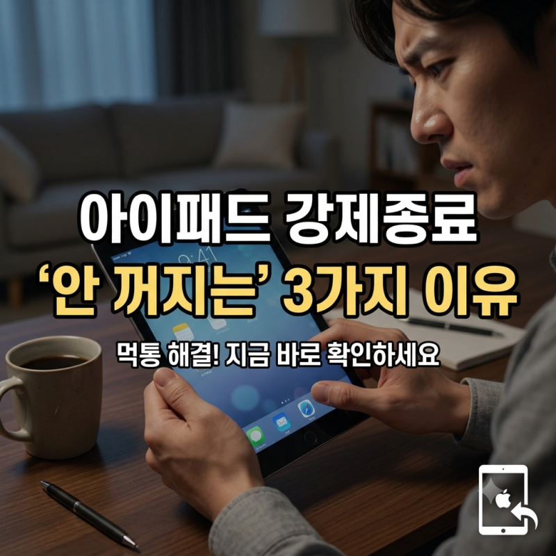 아이패드 강제종료 방법, 눌러도 안 꺼지는 이유 3가지