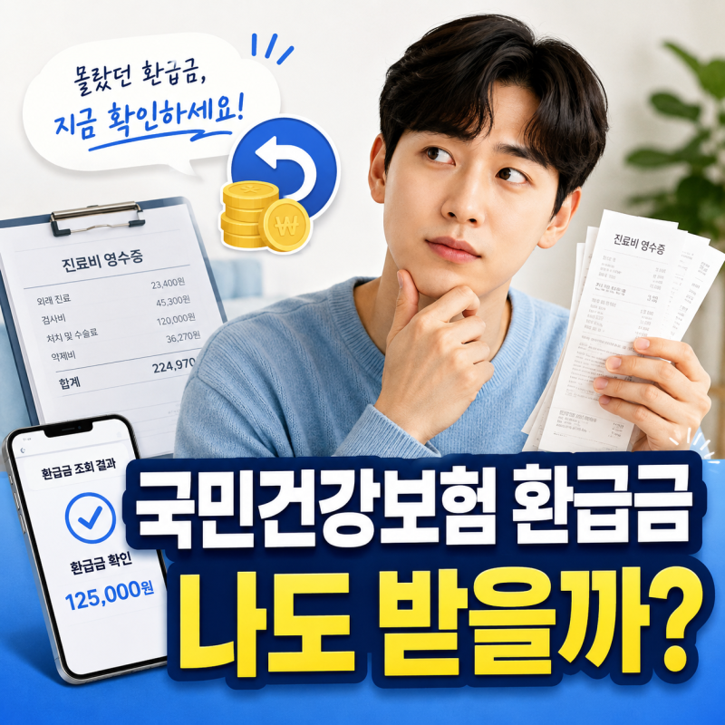 국민건강보험 환급금, 나도 돌려받을 돈 있을까? 조회 전 확인할 기준