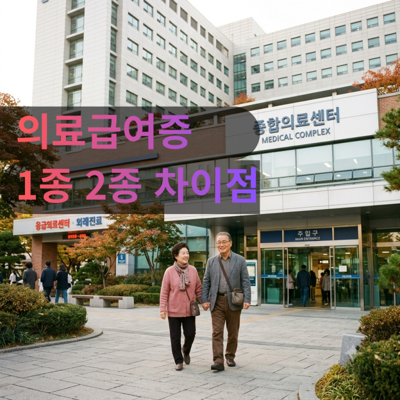 의료급여증 1종 2종 차이 총정리, 본인부담금과 대상자 쉽게 알아보기