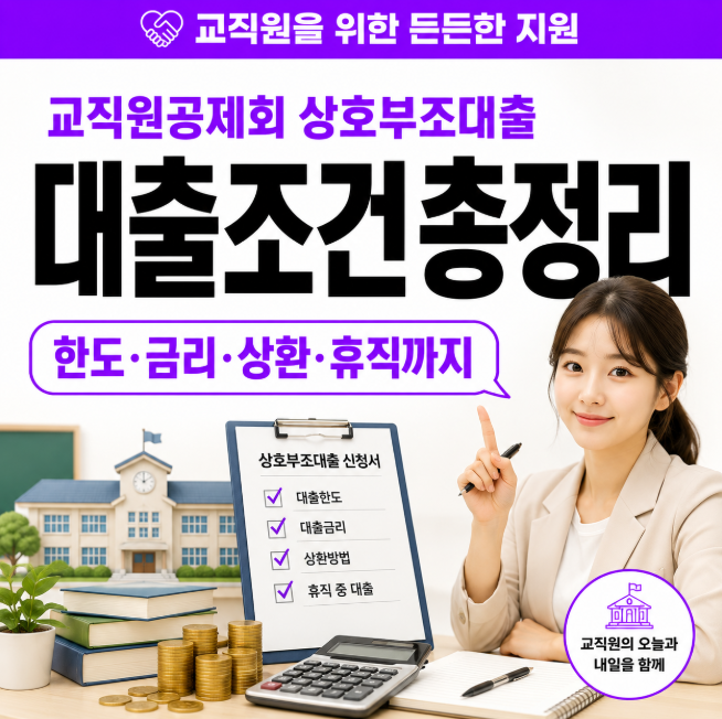 교직원공제회 대출 한도 얼마일까요? 금리·상환·종류와 휴직 시 조건까지