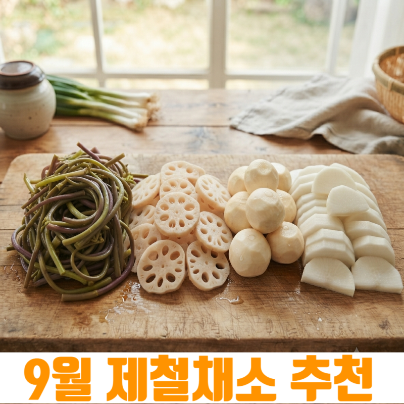 9월 제철 채소 종류와 효능, 환절기 건강 챙기는 식재료 4가지