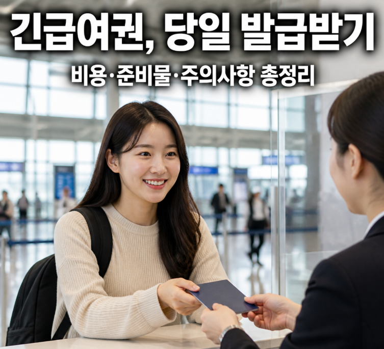 긴급여권 당일 발급 비용과 신청 방법 총정리(+할인 방법)