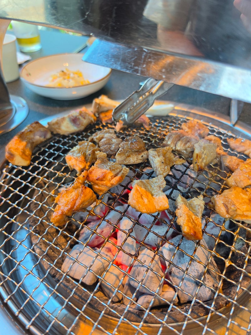 김해 진영 신상 맛집 전원숯불 진영점, 점심특선 후기 갈비·돌솥밥부터 놀이방 ·기저귀갈이....