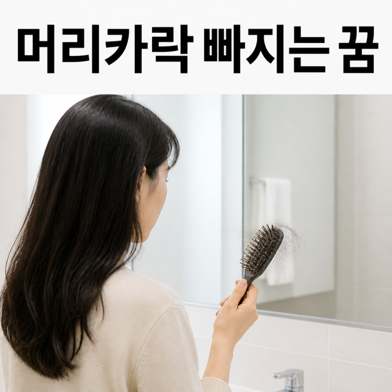 머리카락 빠지는 꿈 해몽｜한 움큼·부분 탈모·빗질 장면별 풀이