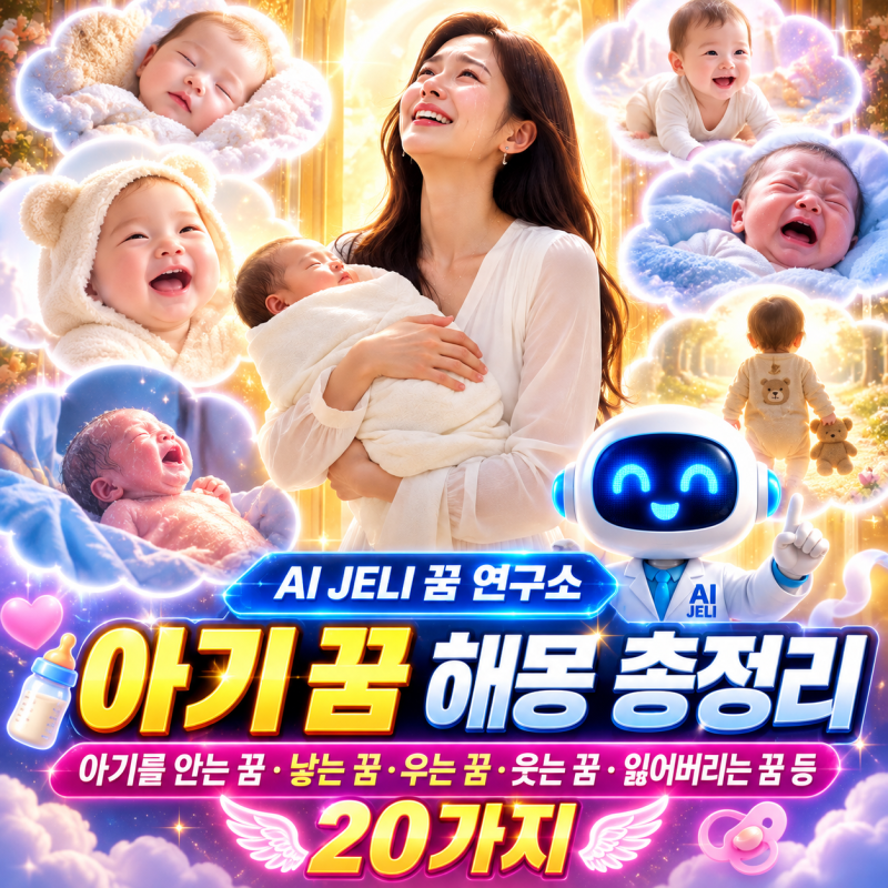 아기꿈 해몽 총정리｜아기를 안는 꿈·낳는 꿈·우는 꿈·웃는 꿈·잃어버리는 꿈 등 20가지 AI ....